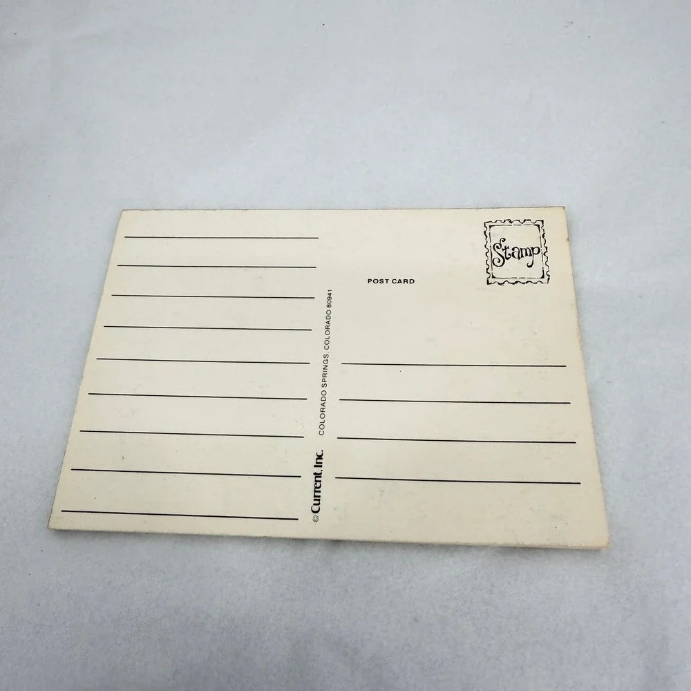 Current Inc Postcard Set Girl Scottie Dog Chalkboard Vintage Stationery 7pc